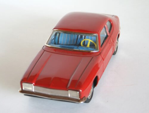 Aoshin Japan 60’s Ford Capri Friction 11 inches (28 cm) Original tin toy car - Image 2