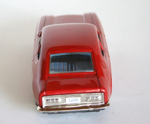 Aoshin Japan 60’s Ford Capri Friction 11 inches (28 cm) Original tin toy car - Image 7