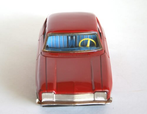 Aoshin Japan 60’s Ford Capri Friction 11 inches (28 cm) Original tin toy car - Image 8