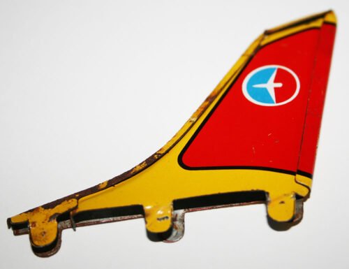 Alps Firebird lll Tail top Wing original and complete tin toy part - Image 2