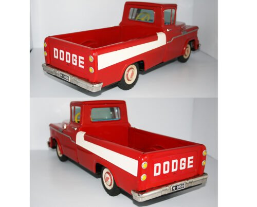 Mitsuhashi Japan 50’s Dodge 100 Pick Up 1959 Pull Toy 19 inches (48 cm) original tin toy car - Image 4