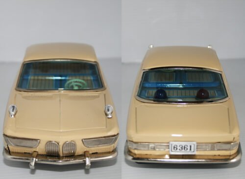 Yonezawa Japan 60’s BMW 2000 CS  Battery Operated 11.5 inches (29 cm) original tin toy car - Image 5