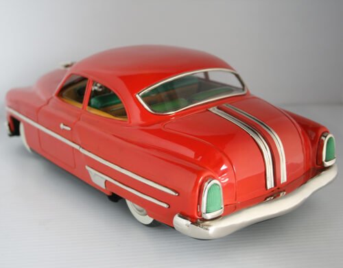 Masudaya Ichiko 50’s Pontiac Super Lincoln 1953 Friction 14 inches (36 cm) original tin toy car - Image 4