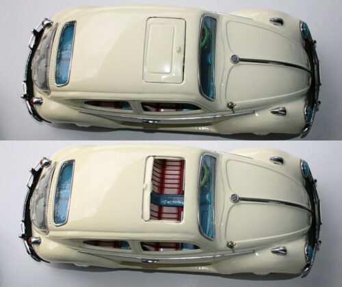 Bandai Japan 60’s Volkswagen Beetle Kingsize Battery Operated 15 inches (38 cm) original tin toy car. - Image 8