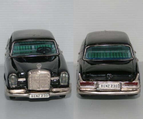 Bandai 60’s Mercedes Benz 230 Battery Operated 11 inches (28 cm) original tin toy car - Image 6