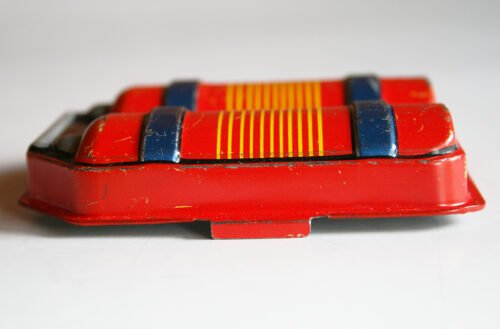 Taiyo Japan 60’s Blink A Gear Robot Battery Cover original tin toy part robot - Image 7