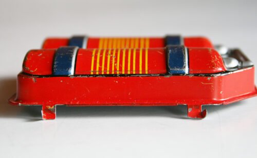 Taiyo Japan 60’s Blink A Gear Robot Battery Cover original tin toy part robot - Image 8