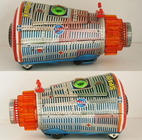 Horikawa S.H 60’s New Space Capsule Battery Operated 10 inches (25.5 cm) original tin toy space - Image 9