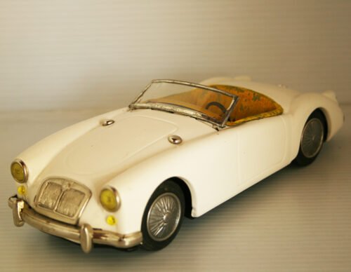 Proyect Asahi ATC 50’s MGA 1600 convertible Friction 9.5 inches (24 cm)   tin toy car - Image 3