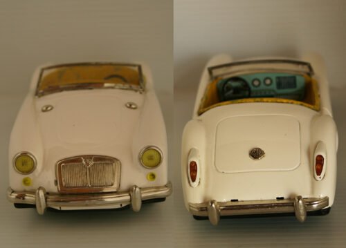 Proyect Asahi ATC 50’s MGA 1600 convertible Friction 9.5 inches (24 cm)   tin toy car - Image 7