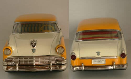 Marusan Kosuge 50’s Ford Fairlane Club 1956 Friction in Repro Box 13 inches (33 cm) original tin toy car - Image 7