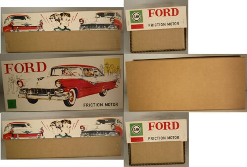 Marusan Kosuge 50’s Ford Fairlane Club 1956 Friction in Repro Box 13 inches (33 cm) original tin toy car - Image 10