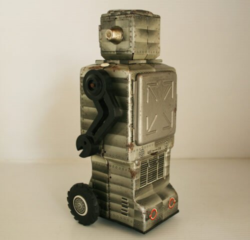 Horikawa Japan 60’s Mars Explorer Robot Battery Operated 9.75 inches (25 cm) original tin toy robot - Image 4