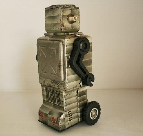 Horikawa Japan 60’s Mars Explorer Robot Battery Operated 9.75 inches (25 cm) original tin toy robot - Image 5