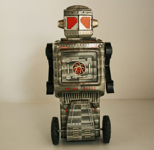 Horikawa Japan 60’s Mars Explorer Robot Battery Operated 9.75 inches (25 cm) original tin toy robot - Image 6