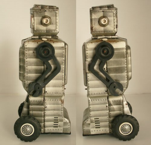 Horikawa Japan 60’s Mars Explorer Robot Battery Operated 9.75 inches (25 cm) original tin toy robot - Image 7