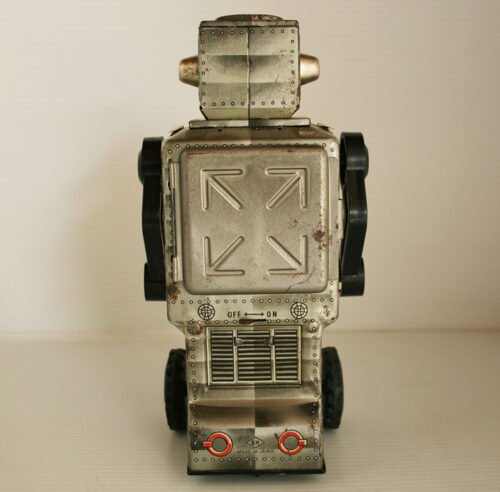 Horikawa Japan 60’s Mars Explorer Robot Battery Operated 9.75 inches (25 cm) original tin toy robot - Image 8