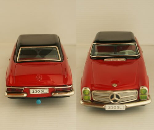 Alps Japan 60’s Mercedes Benz 230 SL Battery Operated 10 inches (25 cm) original tin toy car - Image 6