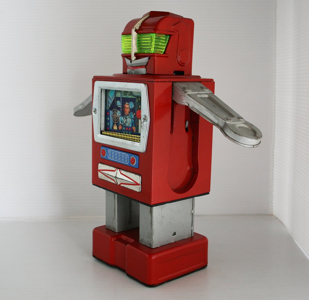 Yonezawa Japan 60’s Space Explorer Robot Battery Operated 11.5 inches (29  cm) original tin toy robot