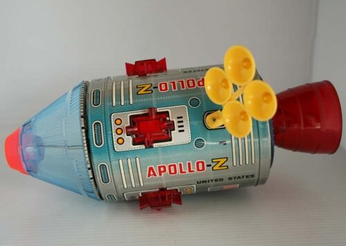 Nomura Japan 60’s Apollo-Z Moon Traveler in Box Battery Operated 12.5 inches (32 cm) original tin toy space - Image 12