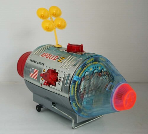 Nomura Japan 60’s Apollo-Z Moon Traveler in Box Battery Operated 12.5 inches (32 cm) original tin toy space - Image 3