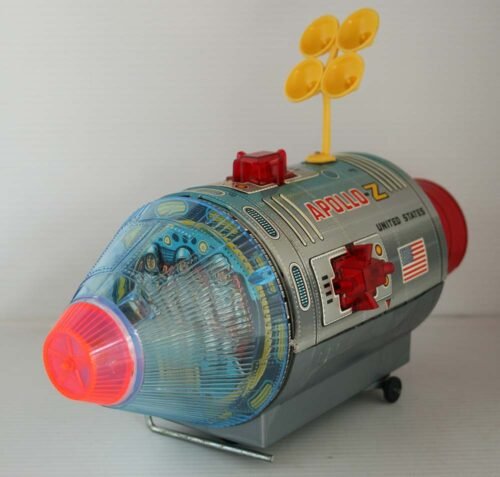 Nomura Japan 60’s Apollo-Z Moon Traveler in Box Battery Operated 12.5 inches (32 cm) original tin toy space - Image 4