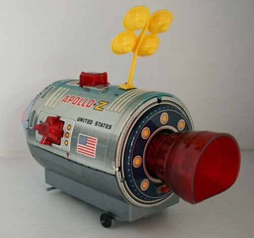 Nomura Japan 60’s Apollo-Z Moon Traveler in Box Battery Operated 12.5 inches (32 cm) original tin toy space - Image 6