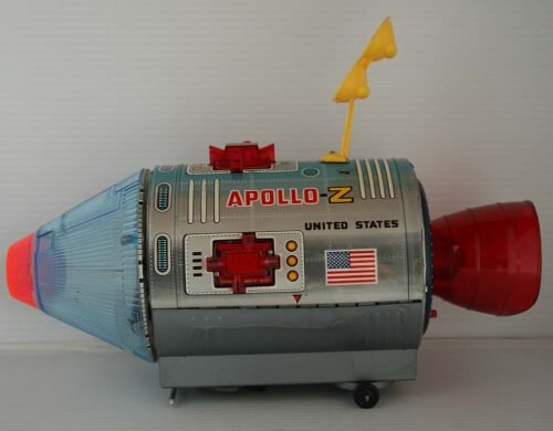 Nomura Japan 60’s Apollo-Z Moon Traveler in Box Battery Operated 12.5 inches (32 cm) original tin toy space - Image 9