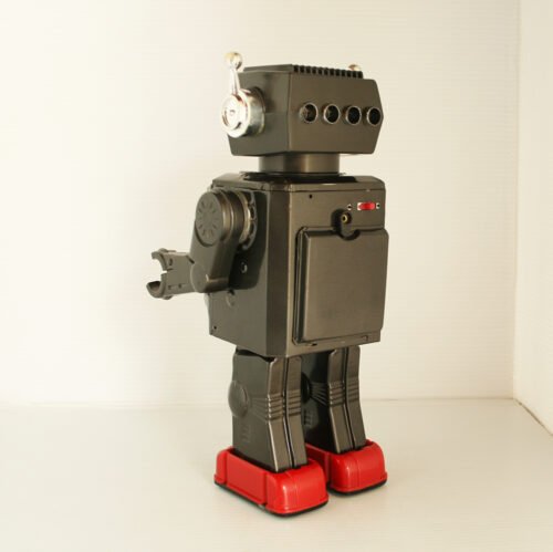 Horikawa Japan 60’s New Space Explorer Television Robot, Battery Operated 12 inches (30.5 cm) original tin toy space robot - Image 4