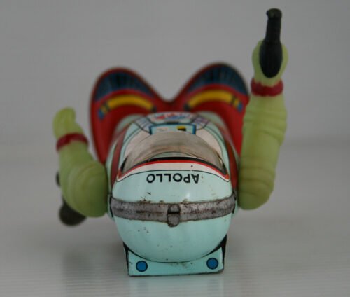 Shudo Japan 60’s Nasa Apollo Astronaut Wind Up 5.25 inches (13.5 cm) original tin toy space robot - Image 11