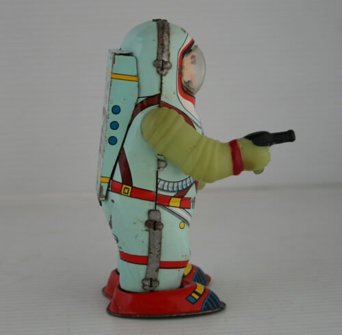 Shudo Japan 60’s Nasa Apollo Astronaut Wind Up 5.25 inches (13.5 cm) original tin toy space robot - Image 6