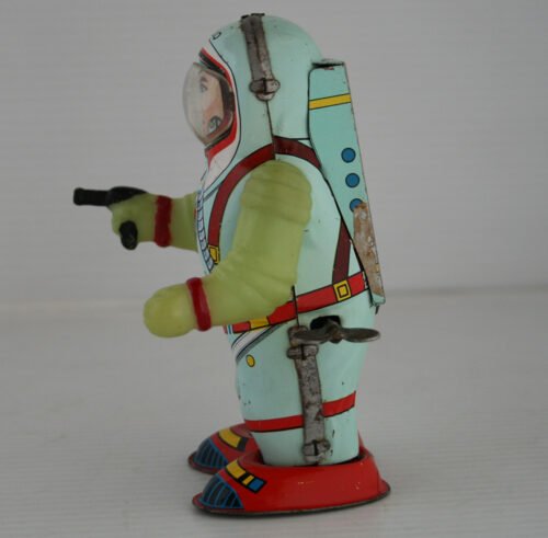 Shudo Japan 60’s Nasa Apollo Astronaut Wind Up 5.25 inches (13.5 cm) original tin toy space robot - Image 7