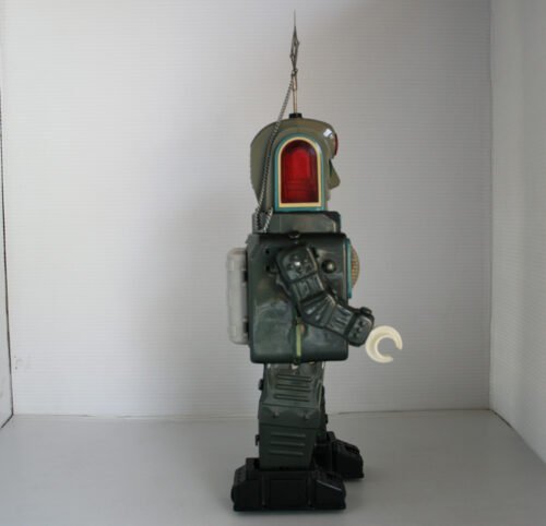 Bandai Alps 50’s Moon Explorer Robot Battery Operated 14 inches (35.5 cm) original tin toy space robot - Image 8