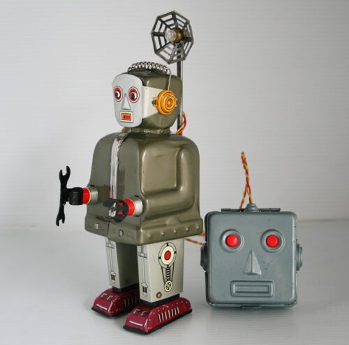 Nomura Japan 50’s Radar Robot R/C Battery Operated 9.25 inches (23.5 cm) original tin toy space robot - Image 4