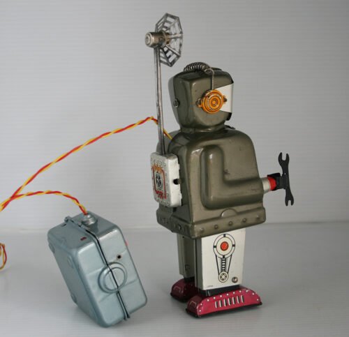 Nomura Japan 50’s Radar Robot R/C Battery Operated 9.25 inches (23.5 cm) original tin toy space robot - Image 7