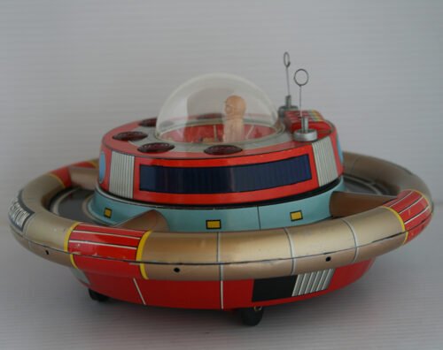 Nomura Japan 60’s Space Commander Station Battery Operated 9.25 inches (23.5 cm) original tin toy space - Image 3