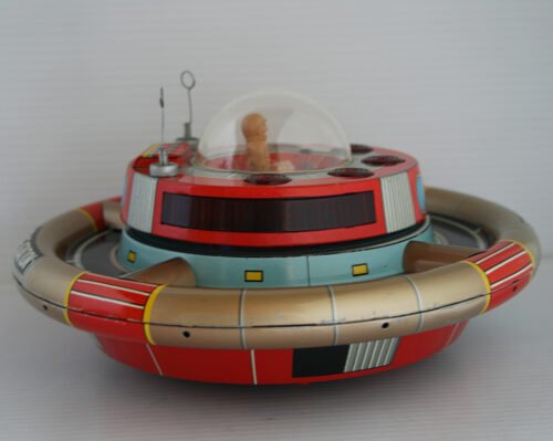 Nomura Japan 60’s Space Commander Station Battery Operated 9.25 inches (23.5 cm) original tin toy space - Image 5