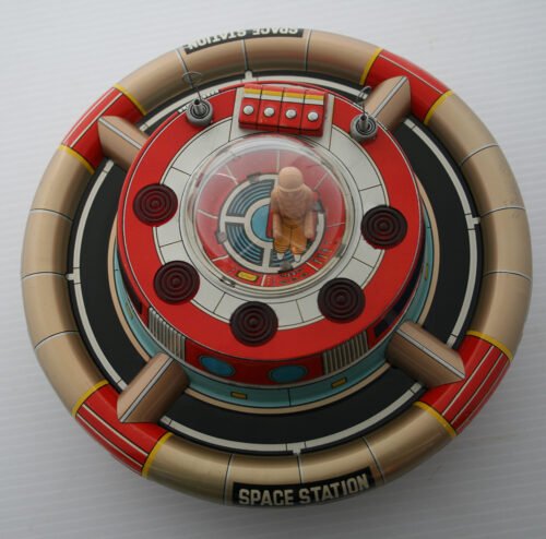 Nomura Japan 60’s Space Commander Station Battery Operated 9.25 inches (23.5 cm) original tin toy space - Image 6